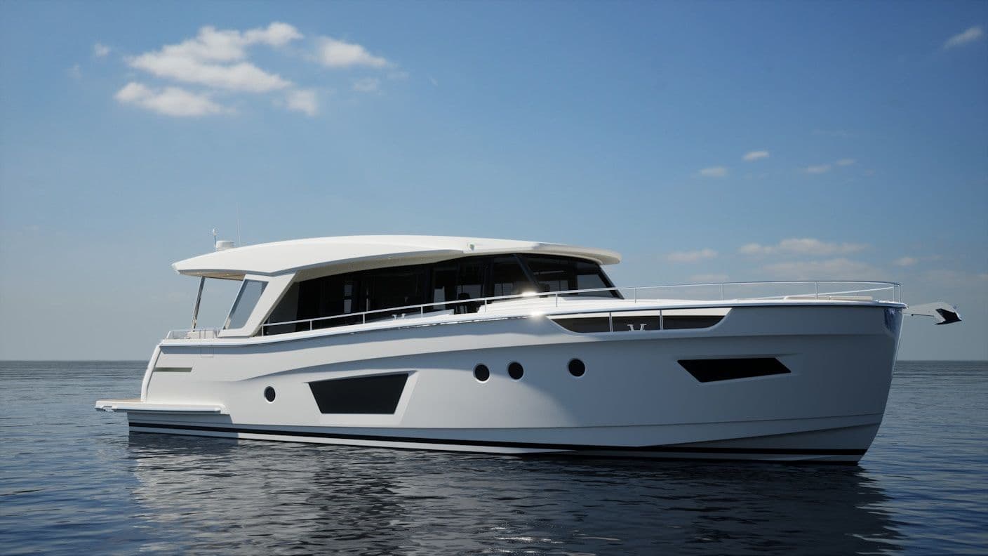 The 2024 Greenline 58 Coupe sideview