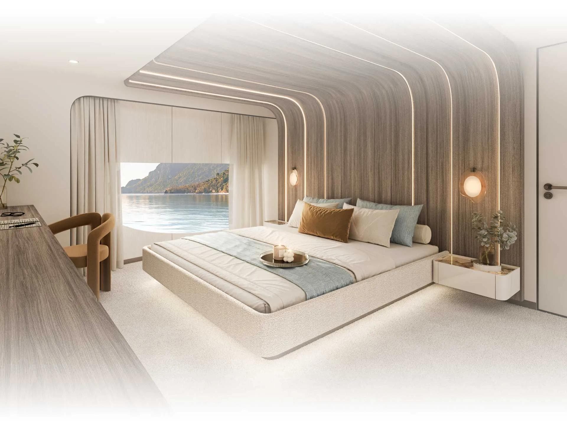 Sunreef 88 Ultima spacious master cabin