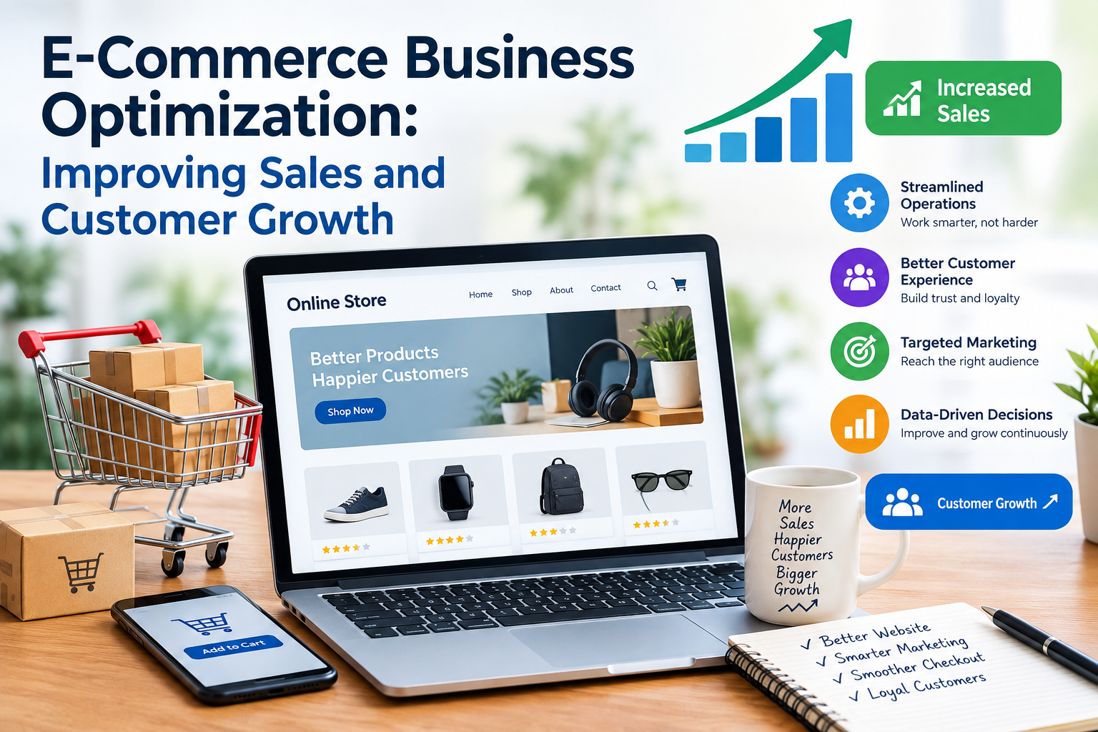 E-Commerce Business Optimization: Improving Sales and Customer Growth